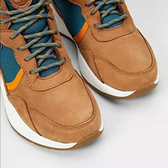 Timberland Women's Boroughs F/L Mid Waterproof Sneakers Rust Nubuck - Picture 2 of 6